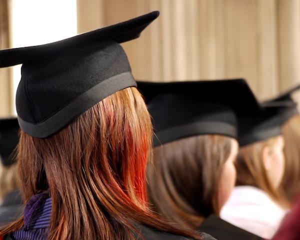 Girl in graduation hat